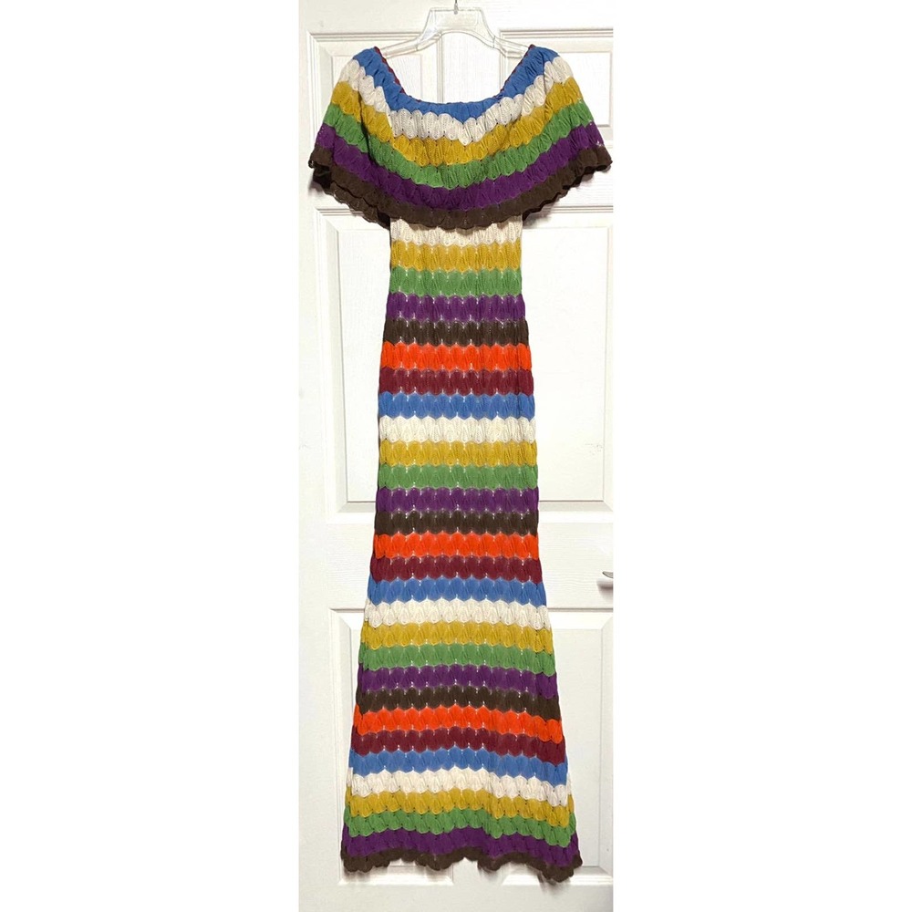 Va va voom knit poly maxi dress S